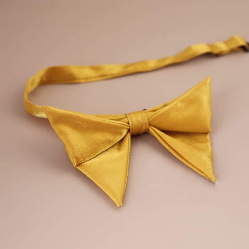 Nœud papillon surdimensionné à pointes brillantes en forme de papillon pour homme