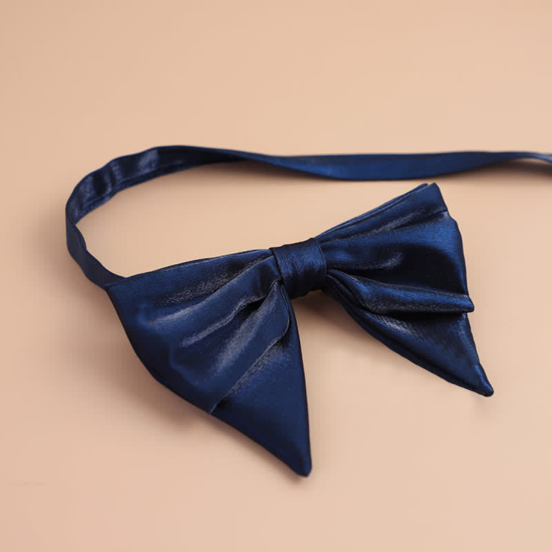 Nœud papillon surdimensionné à pointes brillantes en forme de papillon pour homme