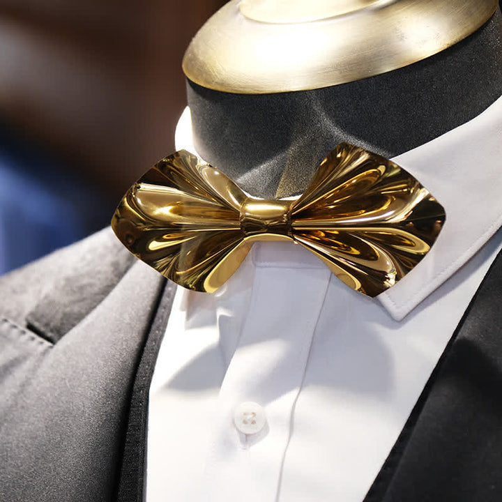 Nœud papillon Future Bright doré et argenté pour homme