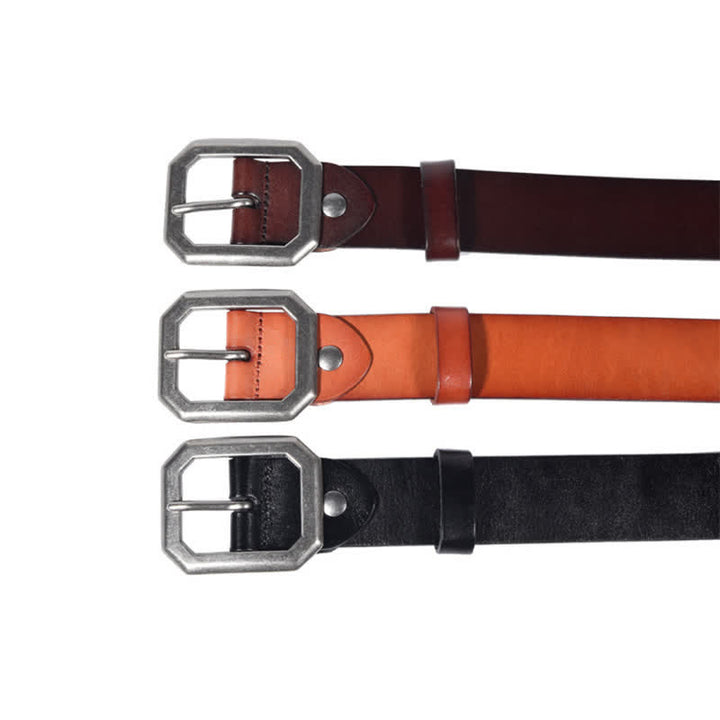 Ceinture en cuir cloutée avec rivets en forme d'étoile en métal pour motard punk