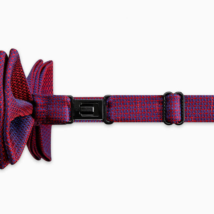 Nœud papillon élégant à carreaux dégradés de couleurs pour hommes