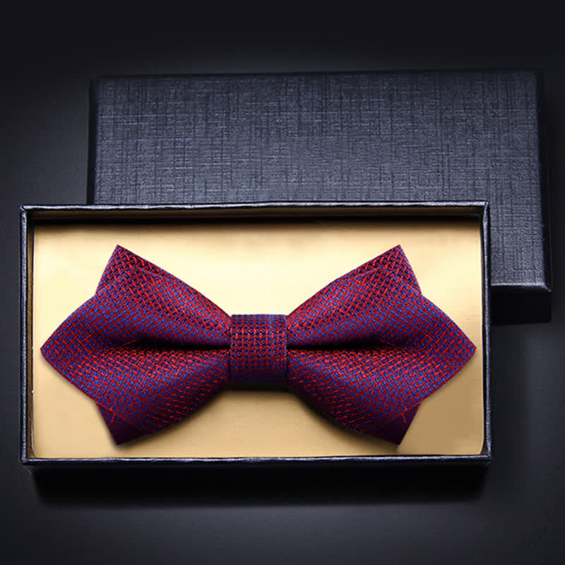 Nœud papillon élégant à carreaux dégradés de couleurs pour hommes