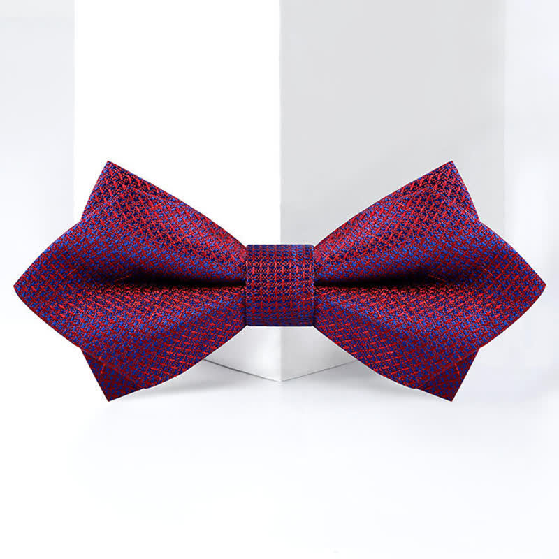 Nœud papillon élégant à carreaux dégradés de couleurs pour hommes
