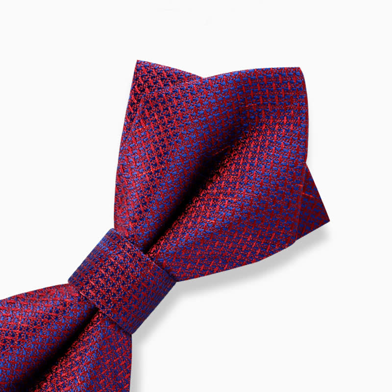 Nœud papillon élégant à carreaux dégradés de couleurs pour hommes