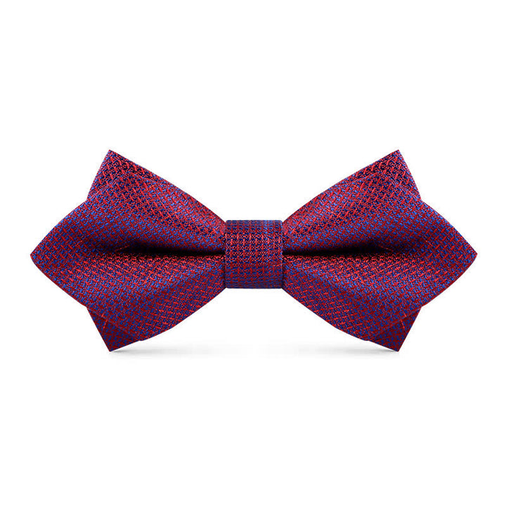 Nœud papillon élégant à carreaux dégradés de couleurs pour hommes