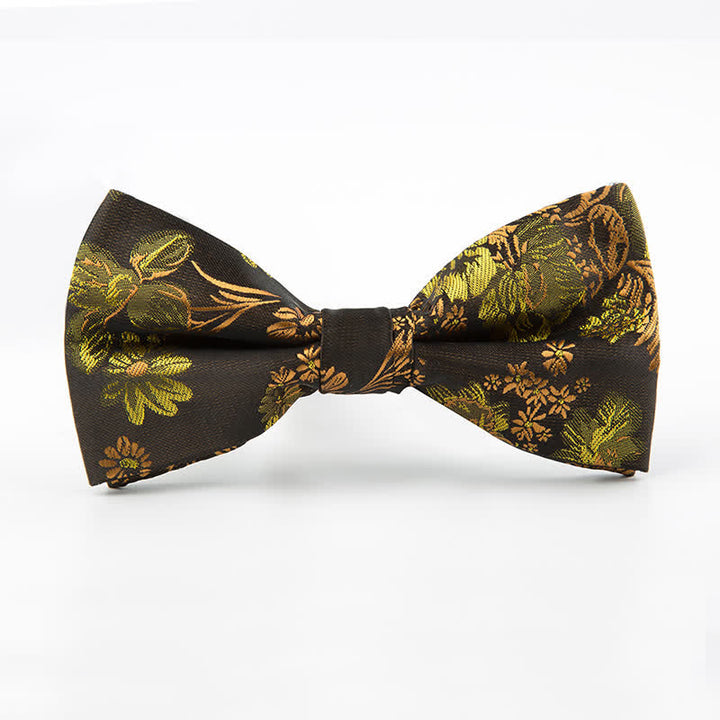 Nœud papillon de mariage à motif floral pour homme, pour loisirs et affaires