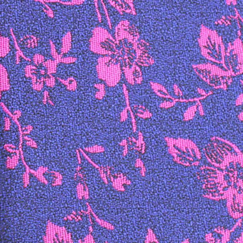 Cravate fantaisie fine à motif floral coloré pour homme