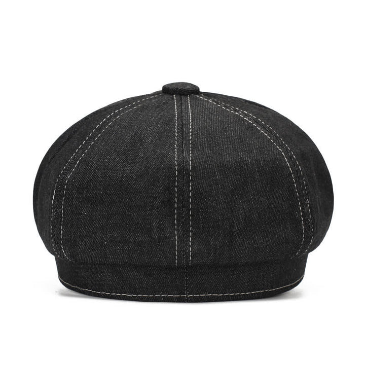 Béret à visière en denim White Line