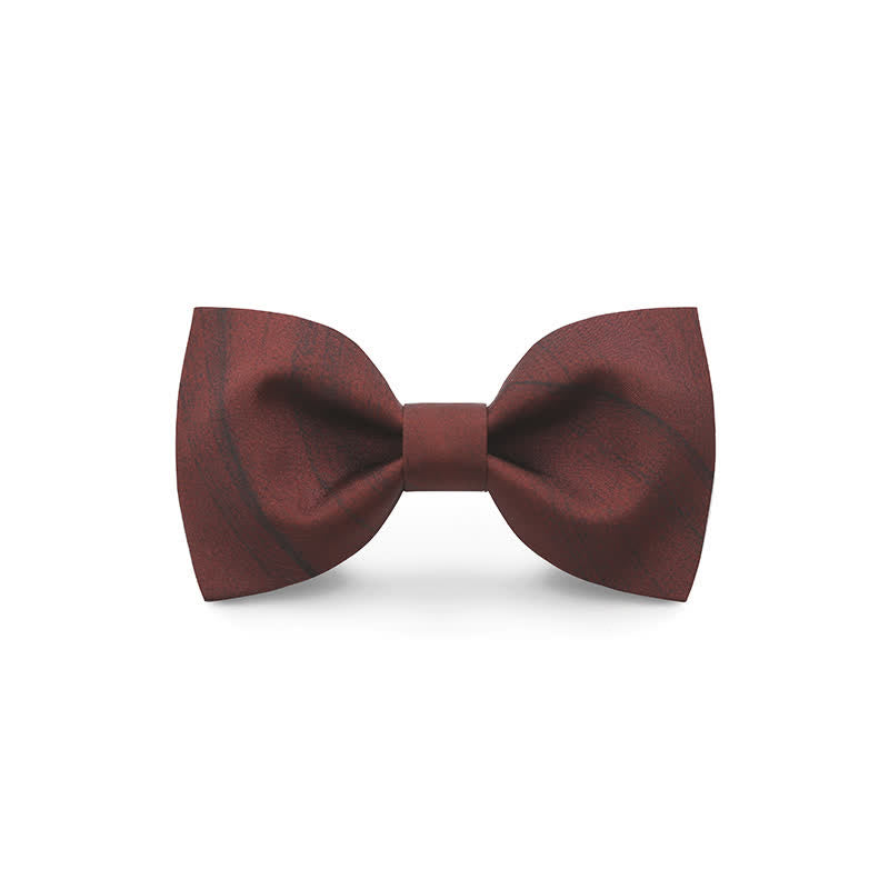 Nœud papillon gracieux à imprimé floral pour homme avec motif vague rouge
