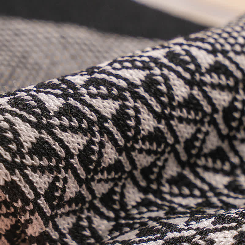 Chaussettes décontractées en coton mercerisé noir et blanc pour hommes