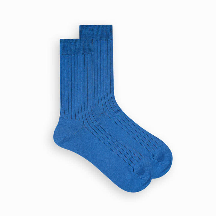 Chaussettes d'affaires simples en coton de couleur unie pour hommes
