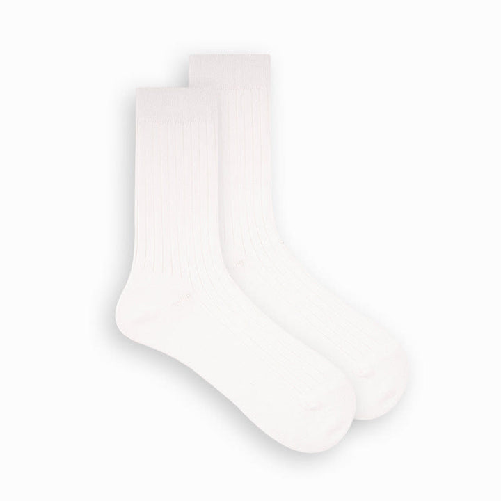 Chaussettes d'affaires simples en coton de couleur unie pour hommes