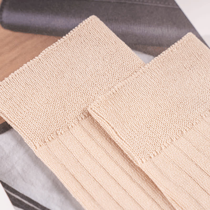 Chaussettes d'affaires simples en coton de couleur unie pour hommes