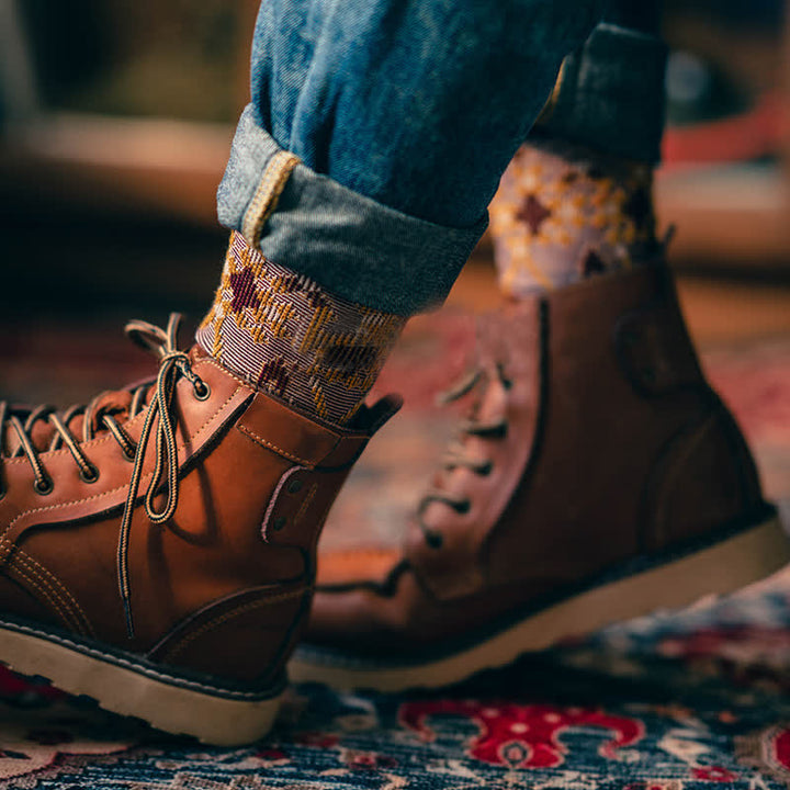 Chaussettes en coton fantaisie uniques pour hommes