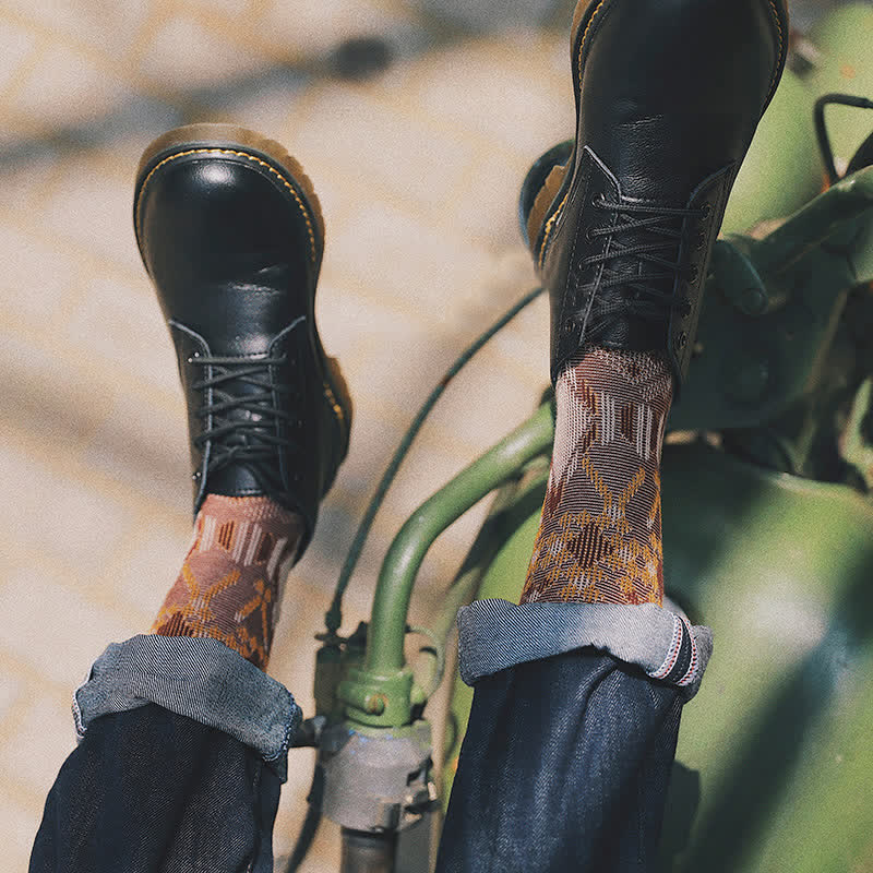 Chaussettes en coton fantaisie uniques pour hommes
