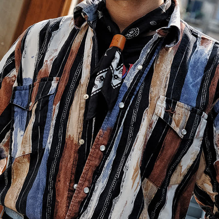 Foulard carré noir à motif cachemire avec boucle en cuir motif lion