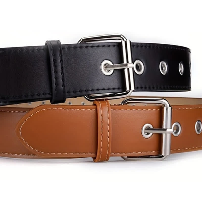 Ceinture en cuir élégante avec rivets et balles punk