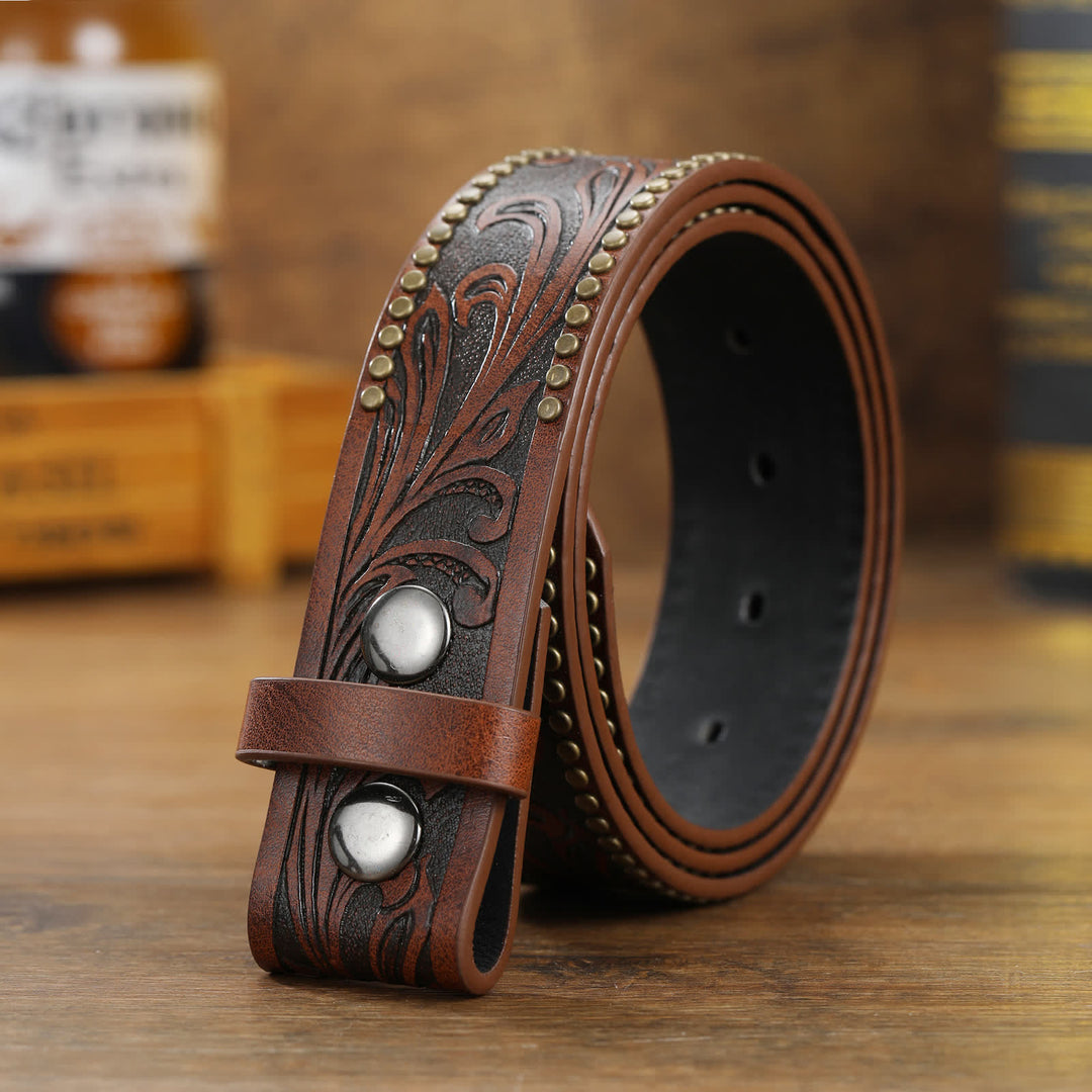 Ceinture en cuir DIY pour homme