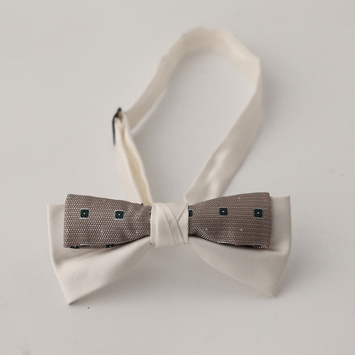 Nœud papillon patchwork floral à deux canapés pour homme