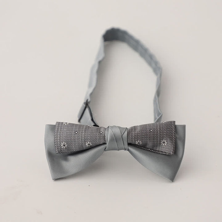 Nœud papillon patchwork floral à deux canapés pour homme