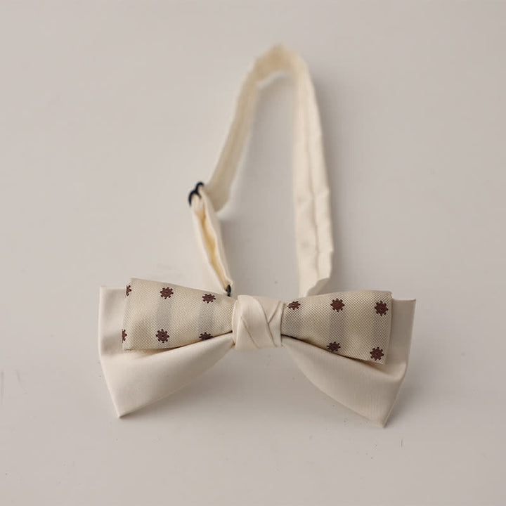 Nœud papillon patchwork floral à deux canapés pour homme