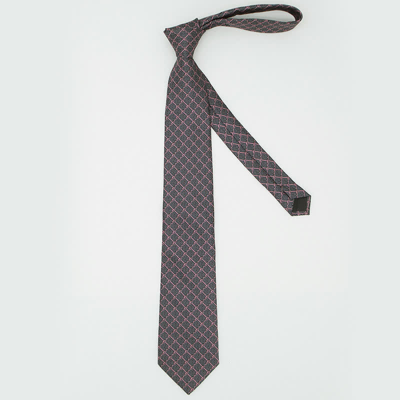 Ensemble de 3 cravates à carreaux pour homme