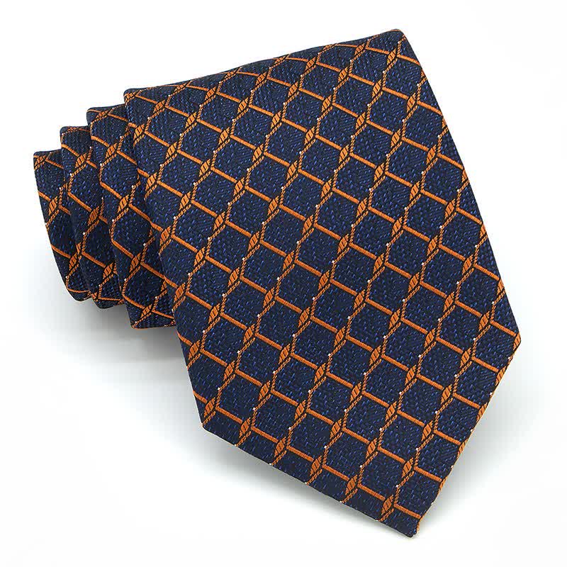 Ensemble de 3 cravates à carreaux pour homme