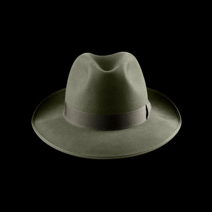 Chapeau de cowboy classique en feutre de laine de couleur unie