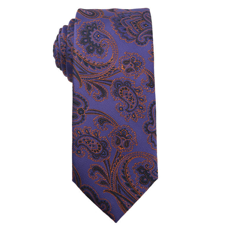 Accessoires de robe de soirée pour hommes de la série rétro violette Cravate