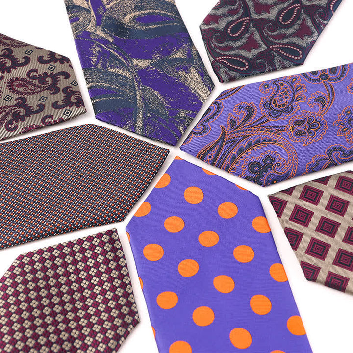 Accessoires de robe de soirée pour hommes de la série rétro violette Cravate