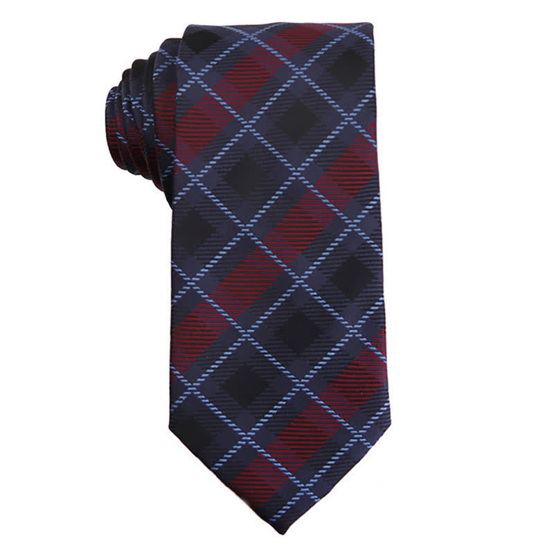 Accessoires de robe de soirée Paisley série rouge foncé pour hommes Cravate