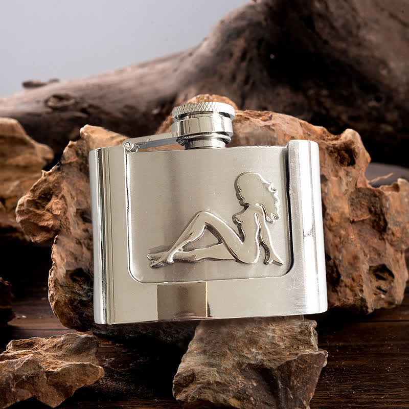 Ceinture en cuir pour homme et femme avec flasque cachée, 2 oz