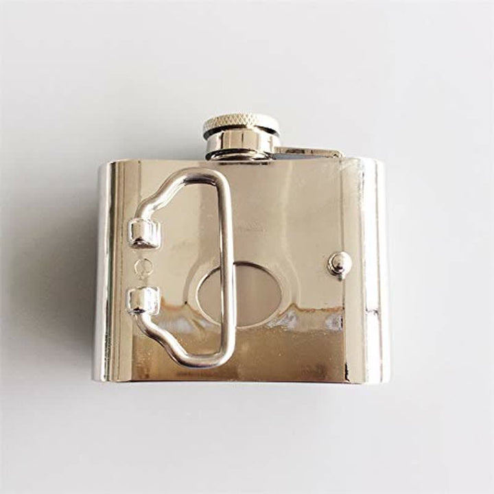 Ceinture en cuir pour homme et femme avec flasque cachée, 2 oz