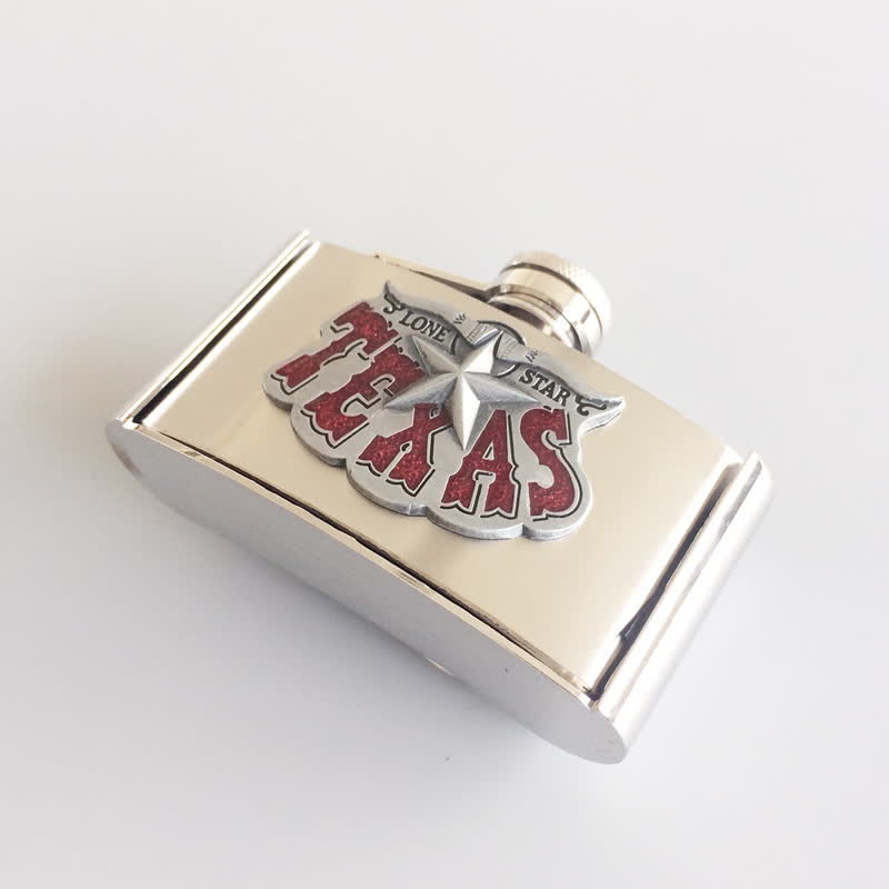 Ceinture en cuir Texas Star DIY pour homme de 3 oz avec flasque cachée