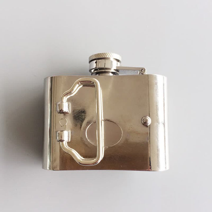 Ceinture en cuir à tête de taureau DIY pour homme de 2 oz avec flasque cachée