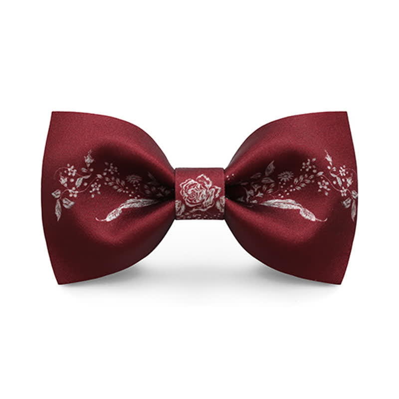Nœud papillon de mariage élégant à motif floral pour homme