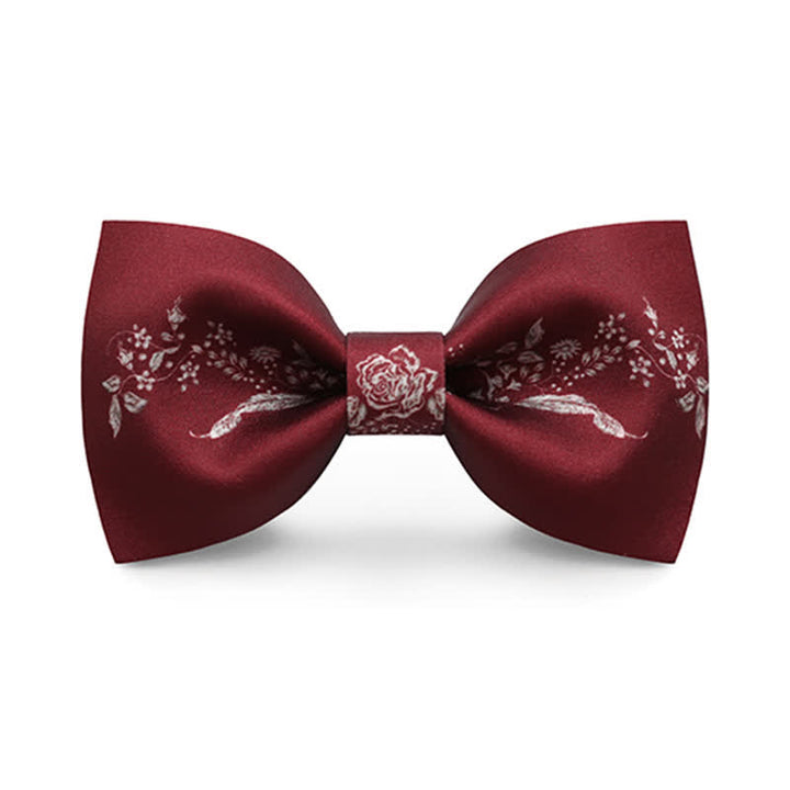 Nœud papillon de mariage élégant à motif floral pour homme