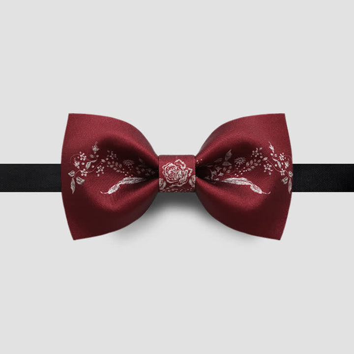Nœud papillon de mariage élégant à motif floral pour homme
