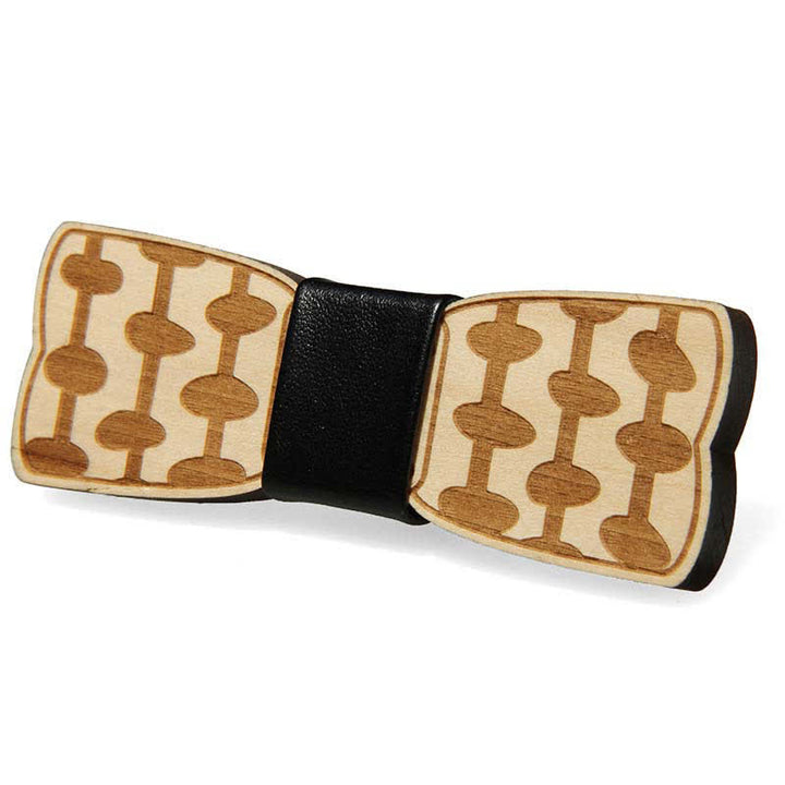 Accessoires de fête de mariage pour hommes Nœud papillon en bois sculpté