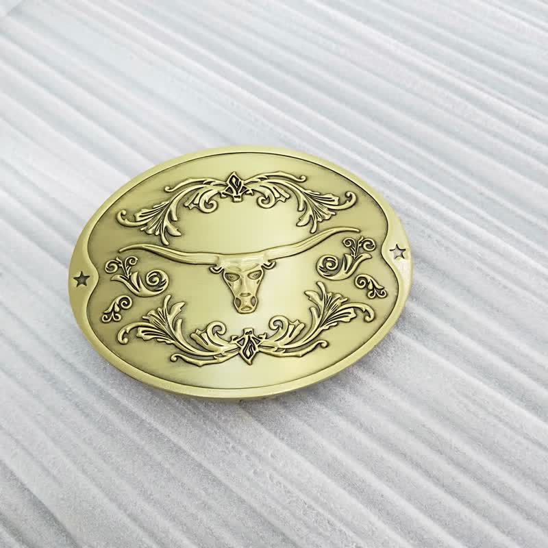 Ceinture en cuir à boucle créative pour porte-bière Longhorn Bull DIY pour homme