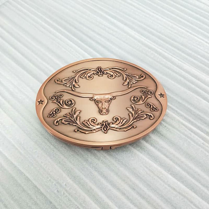 Ceinture en cuir à boucle créative pour porte-bière Longhorn Bull DIY pour homme
