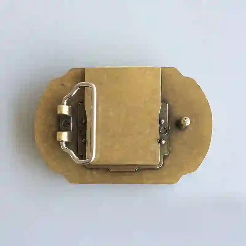 Ensemble de bricolage avec couteau caché, boucle de ceinture, briquet et anneau de taureau, drapeau américain et aigle
