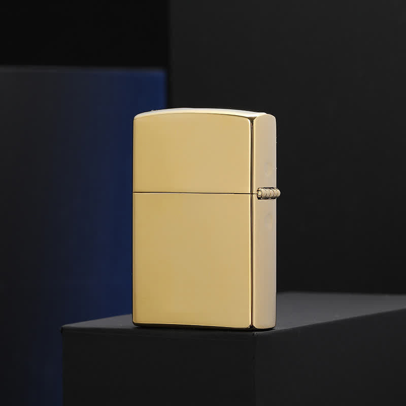 Briquet à pétrole rechargeable en relief avec motif tigre dominant