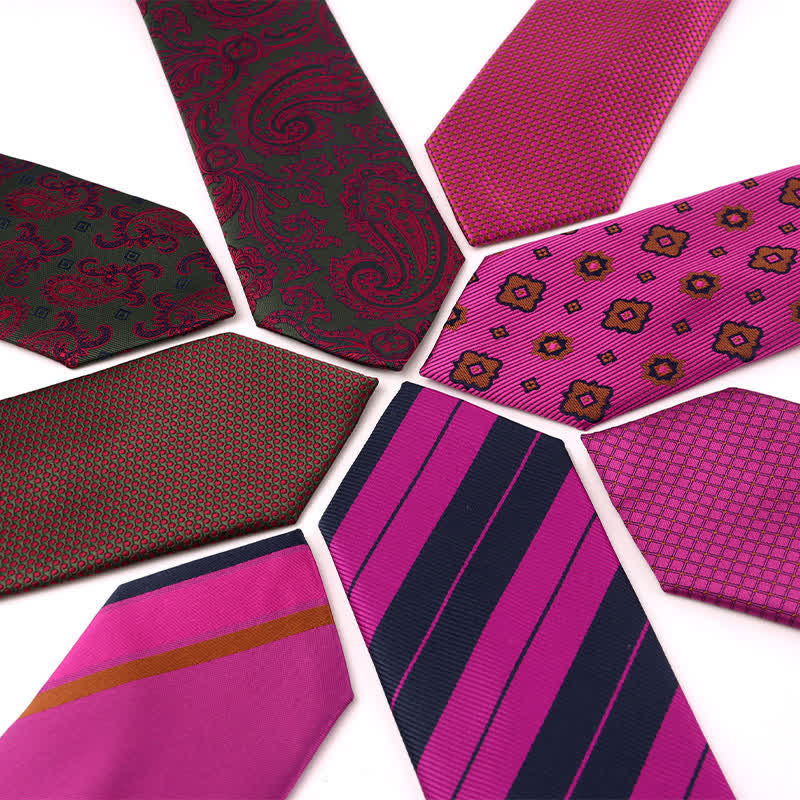 Cravate pour homme de la série Vibrant Medium Violet Red