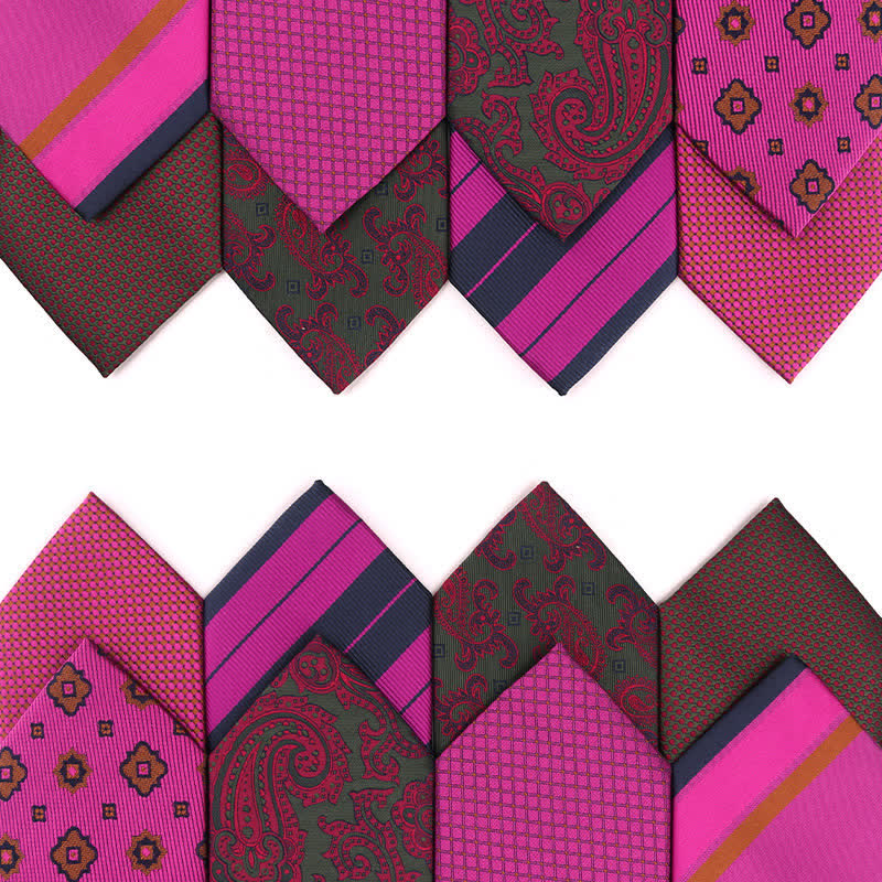 Cravate pour homme de la série Vibrant Medium Violet Red