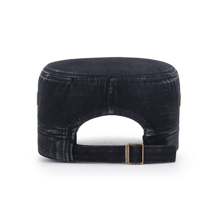 Chapeau haut de forme militaire en tissu lavé pour cadets