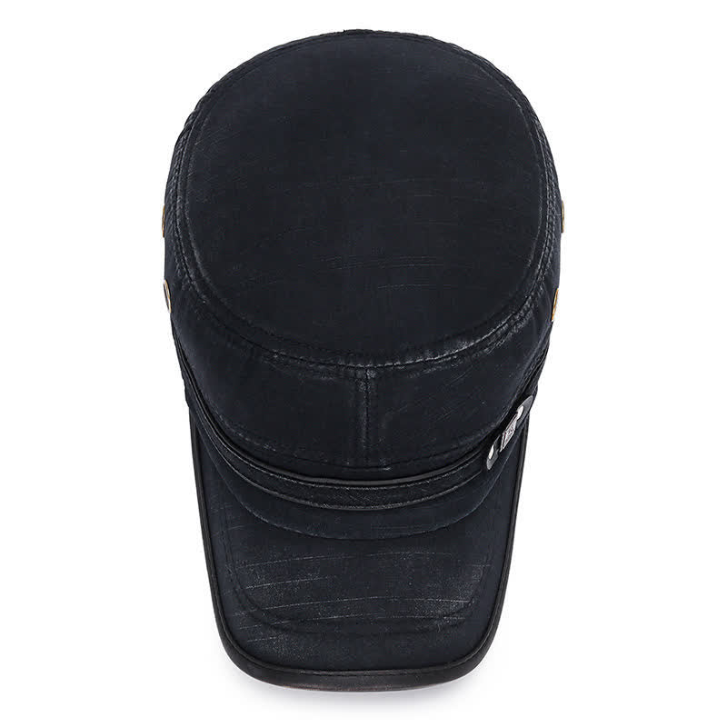 Chapeau haut de forme militaire en tissu lavé pour cadets