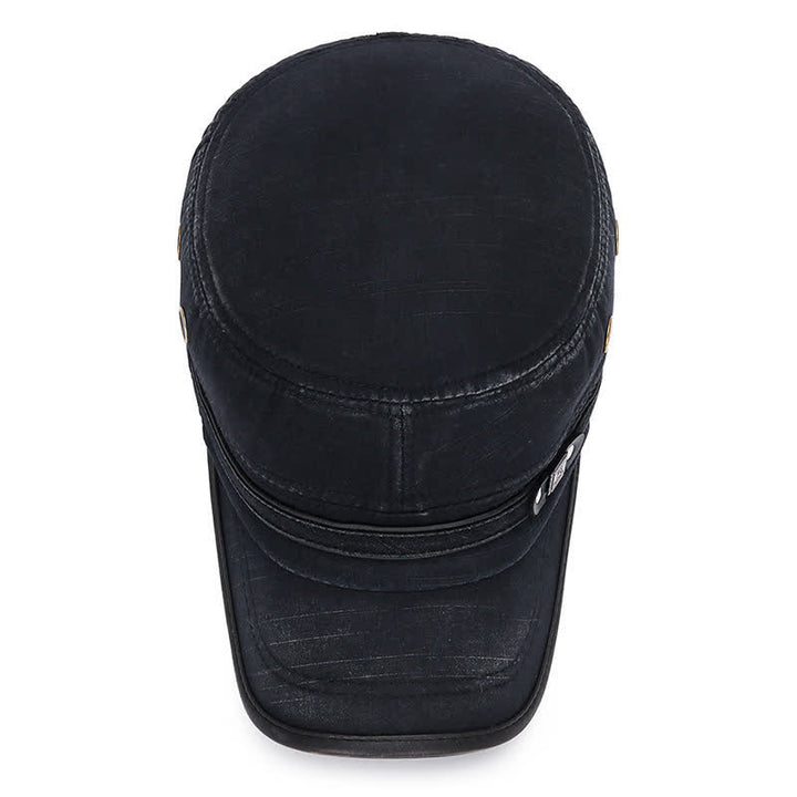 Chapeau haut de forme militaire en tissu lavé pour cadets