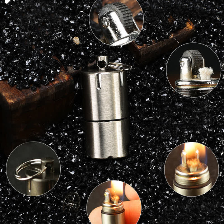 Mini briquette à kérosène portable à recharger par capsule