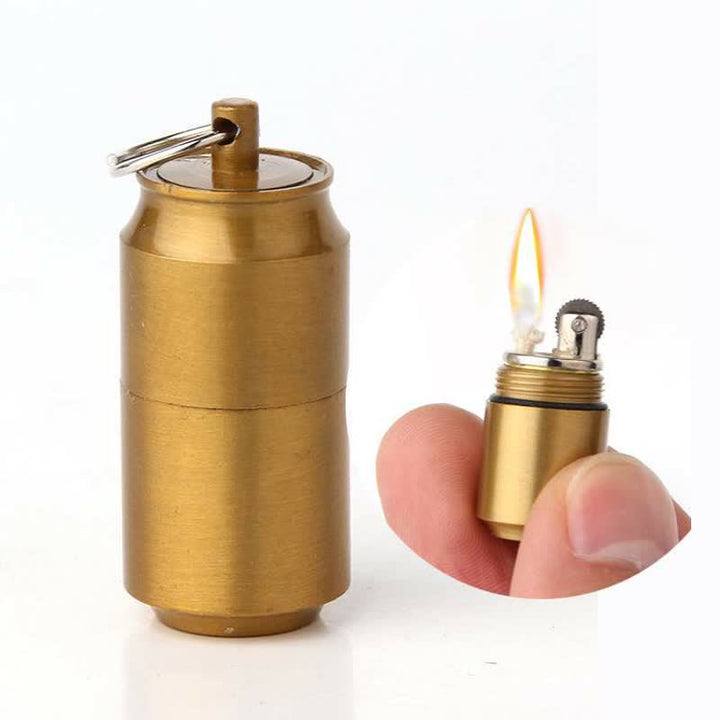 Mini briquet à pétrole rechargeable en forme de canette